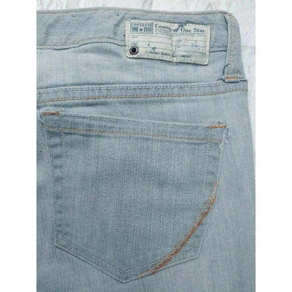 Converse One Star Womens 8 30x30 Jeans Gray Straight Leg Low Rise Stretch Y2K - Picture 4 of 8